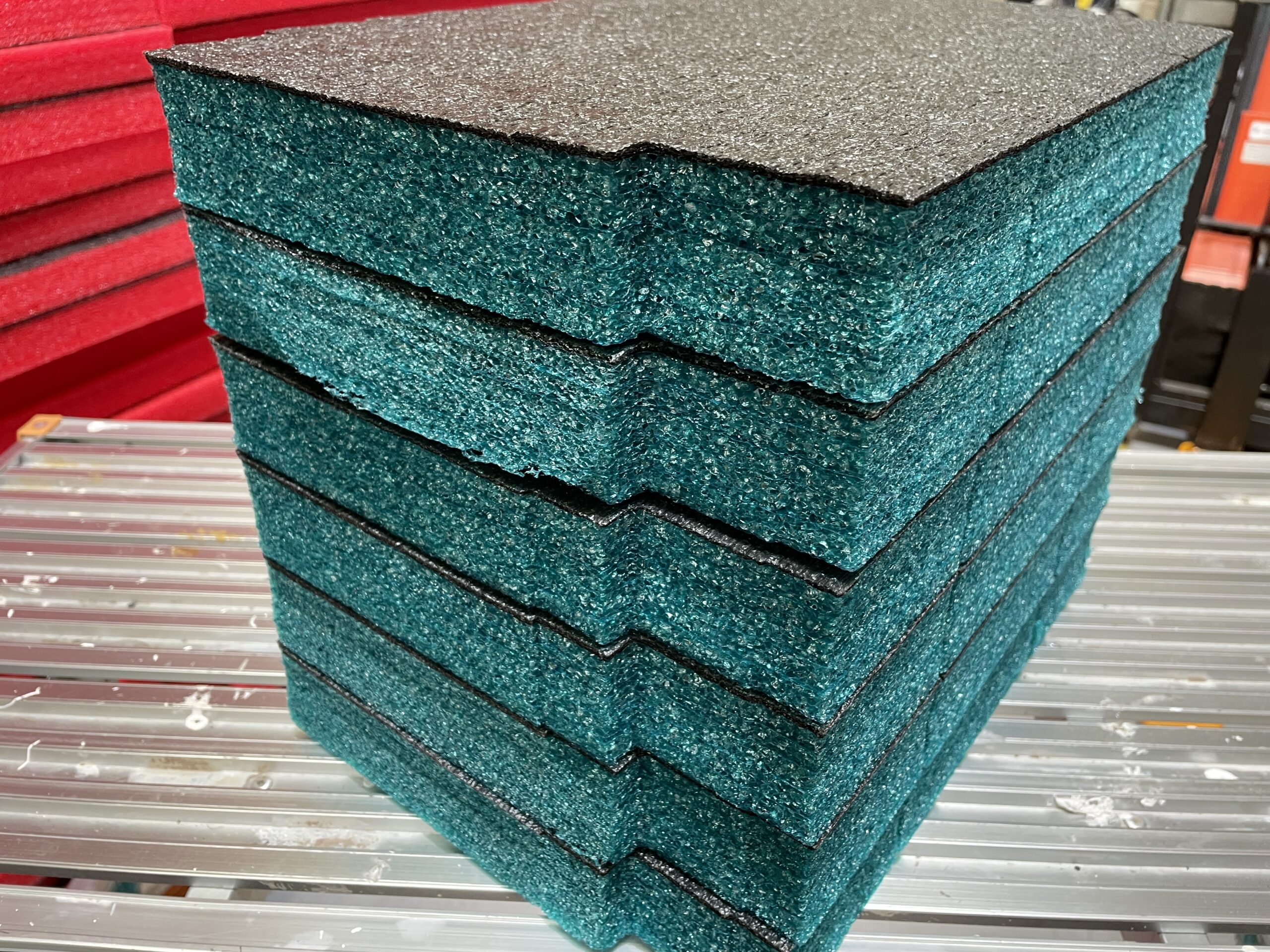 our popular new teal foam 