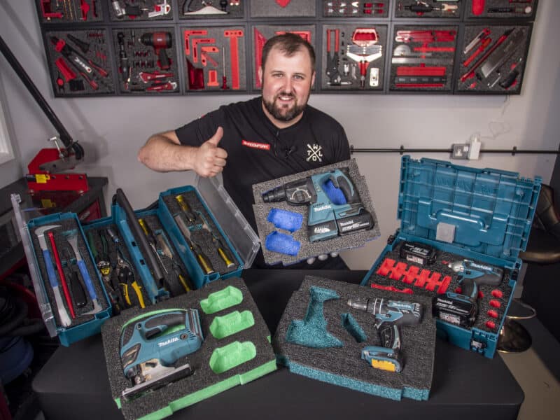 Using Makita tool box inserts to organise your Makpac or toolbox