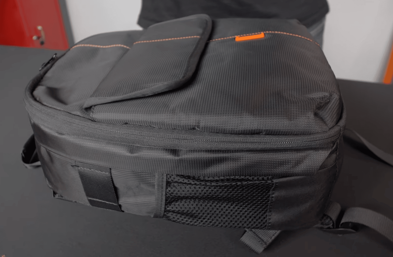 Our choice of drone case is this re-purposed photography backpack
