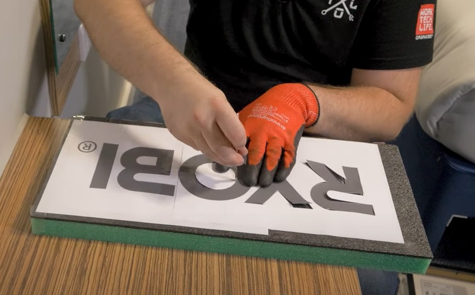 you can easily replicate the logos of the best tool brand and your favourite tool brands using this customisable foam