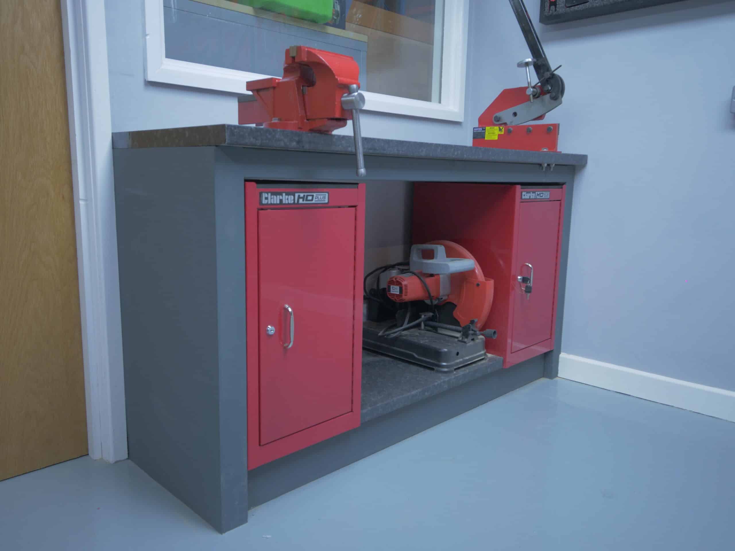 If your workshop goals include a homemade workbench, then check out how we made this for less than £150